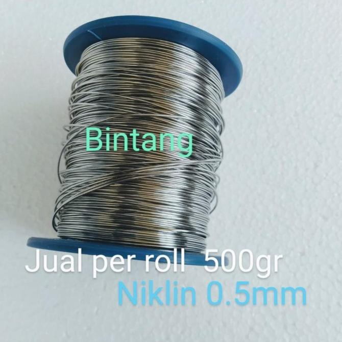 Kawat Pemanas Kawat Niklin Nikelin 0.5Mm Jual Per Roll 5 Ons