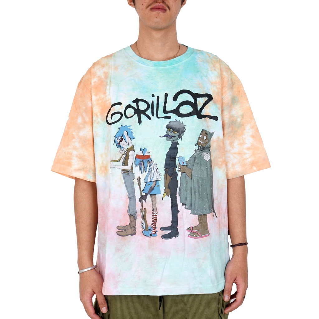 Mc.f Supply Co. Vintage Gorillaz Tie Dye Tee T-Shirt Kaos