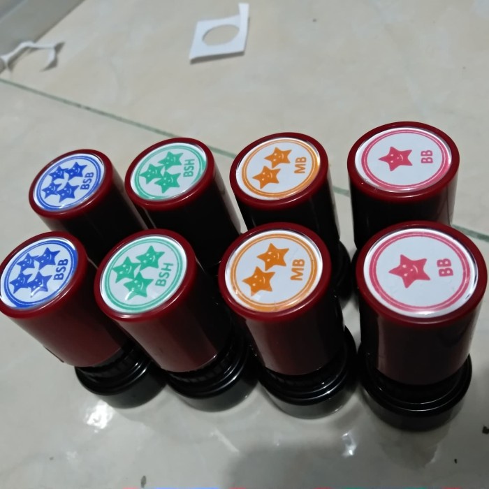 MURAH STEMPEL FLASH PENILAIAN TK PAUD Stempel Nilai, Penilaian, Reward, Stempel TK, Paud, Bintang, Stempel Smile, Emoticon, Stempel Warna