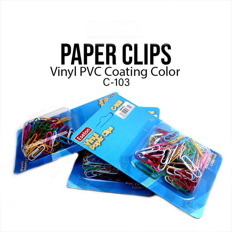 

Paperclip Warna Murah Meriah Isi Banyak / 100Pcs Paperclip Warna Eselon