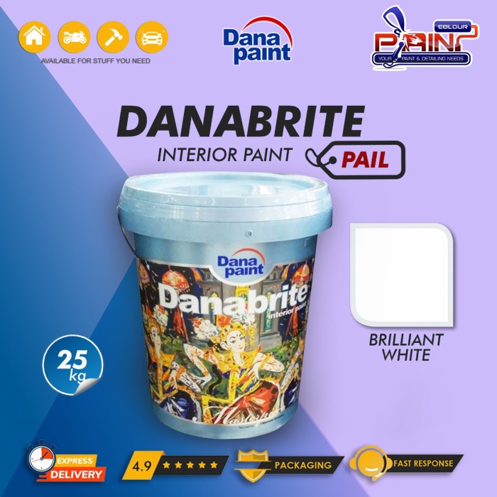 Cat Tembok Dana Paint DANABRITE Interior BRILLIANT WHITE 25kg Pail