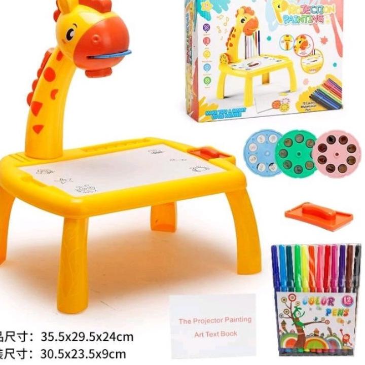 

Special -Meja Menggambar Proyektor Ukuran Besar+Music+Lampu/Maenan Edukasi Menggambar Anak ..
