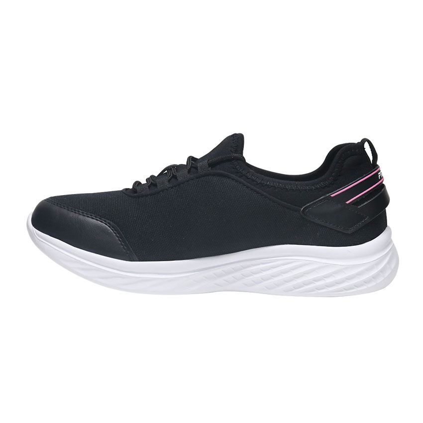 Precise Elsie W Sepatu Sekolah Sneakers Warna Hitam - Black/White