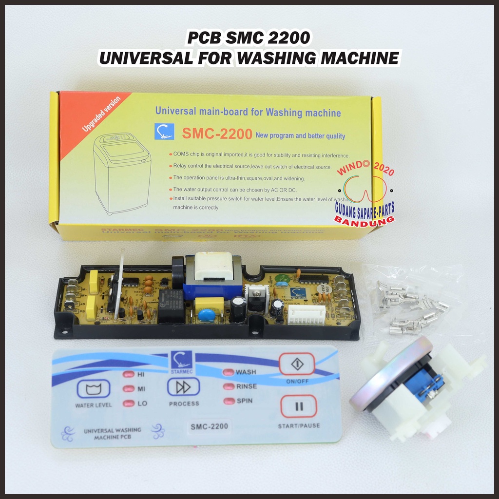 PCB UNIVERSAL SXY2200 | MODUL MULTI MESIN CUCI SMC2200 | PCB MESIN CUCI MULTI SXY2200