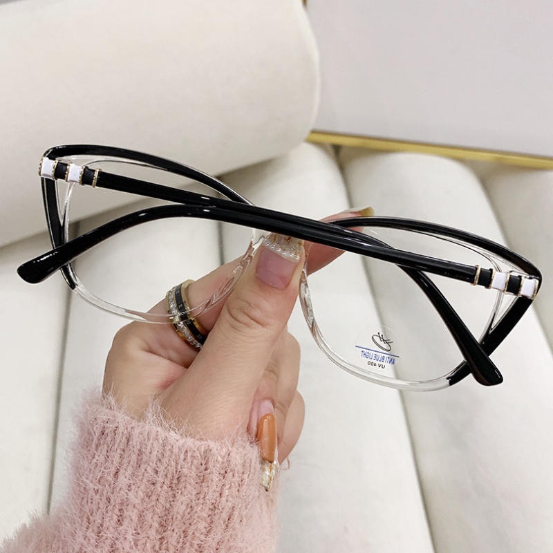 Kacamata Optik Cat Eye Komputer TR90 Anti Blue Light Untuk Wanita Pria