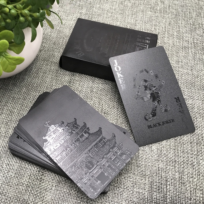 Black Diamond Kartu Remi Plastik Waterproof poker bahan bagus