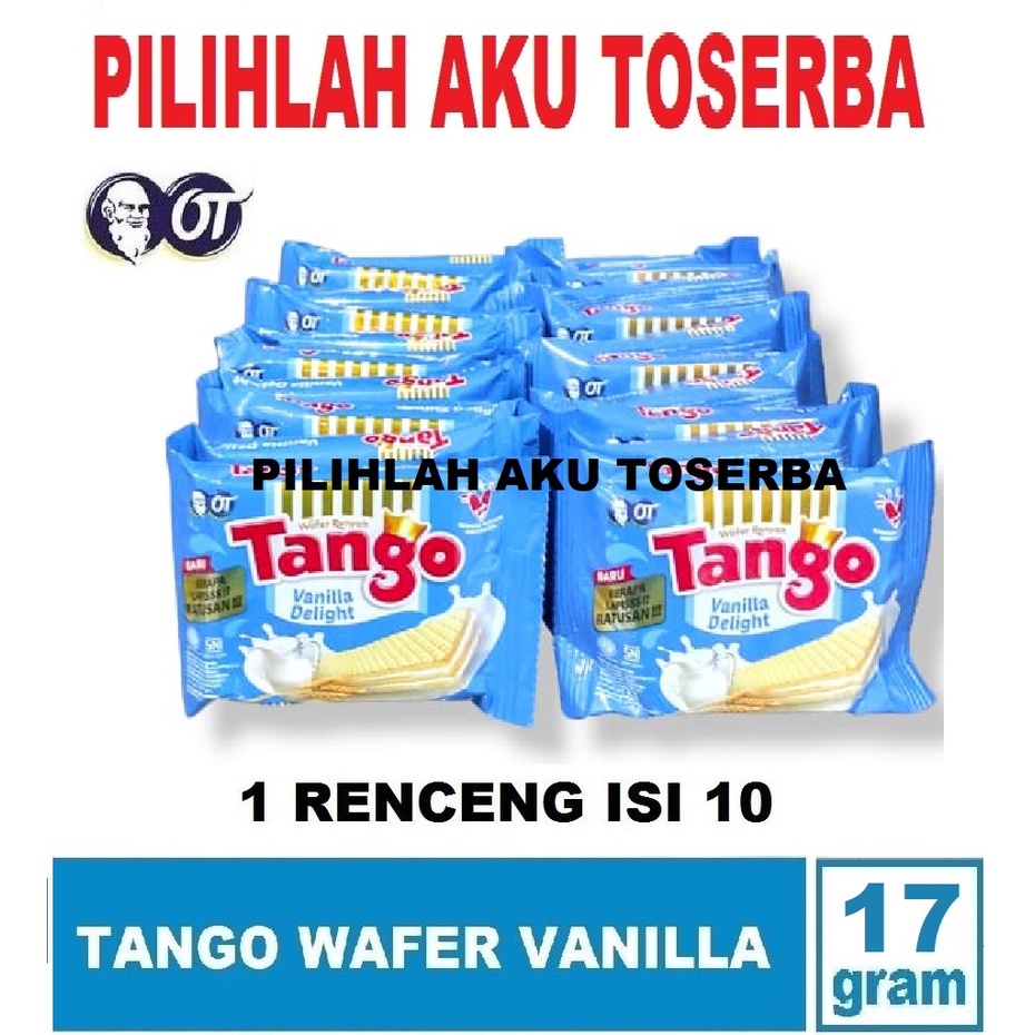 Tango Wafer VANILLA DELIGHT RENCENG - (HARGA 1 RENCENG ISI 10 SACHET)