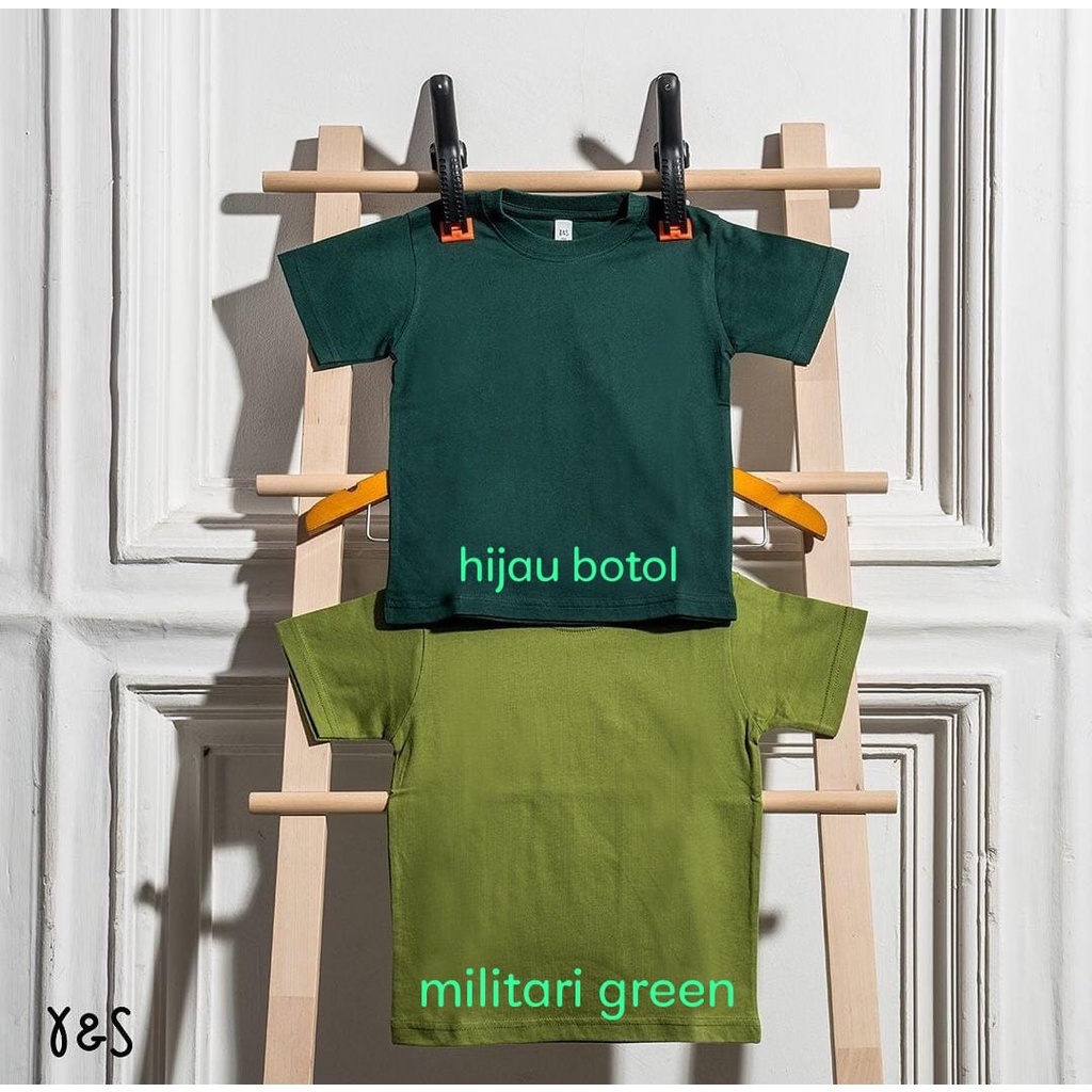YARN &amp; SPINDLE  Kaos Polos Anak Kids Cotton Combed 30s