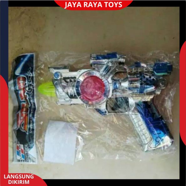 Mainan pistol anak mainan tembakan Berlampu &amp; Bersuara JNJ Pakai Baterai KC new