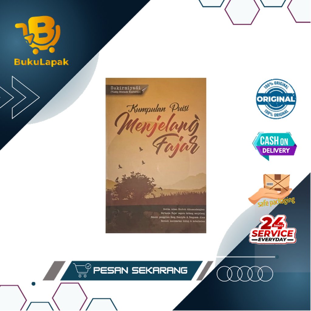 Kumpulan Puisi Menjelang fajar - Sukirmiyadi, Buku Puisi, Buku Kumpulan Puisi