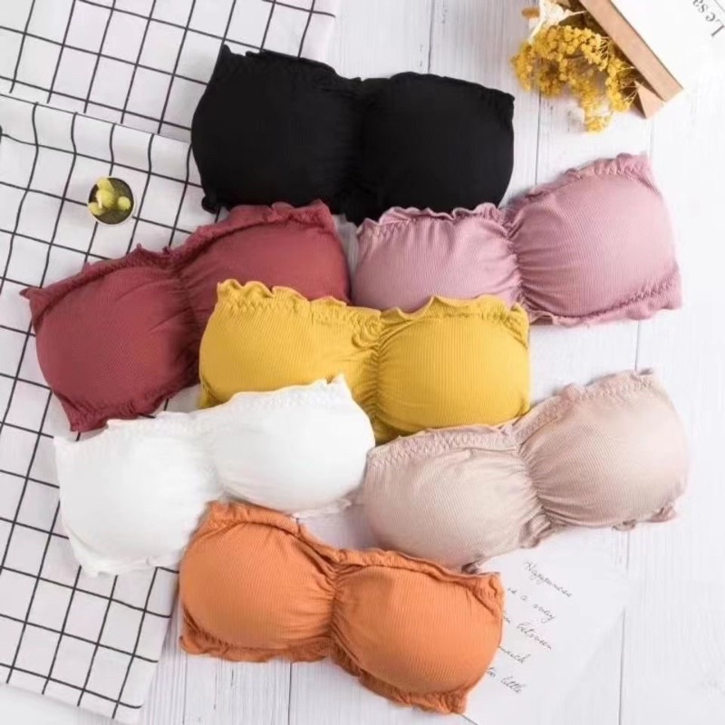 Bra Kemben Fashion Wanita Tanpa Kawat (B35) Tanpa Tali Model lilit Bra Sport push up Import 100% bahan lembut dan Elastis
