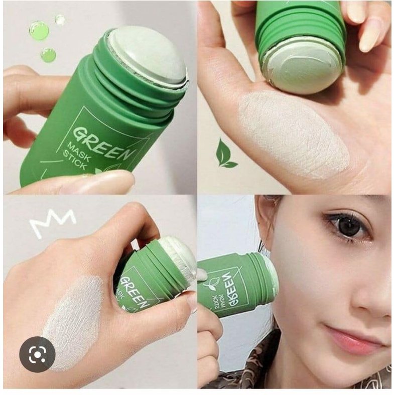 ( perpc) masker wajah meidian green tea mask cleansing clay