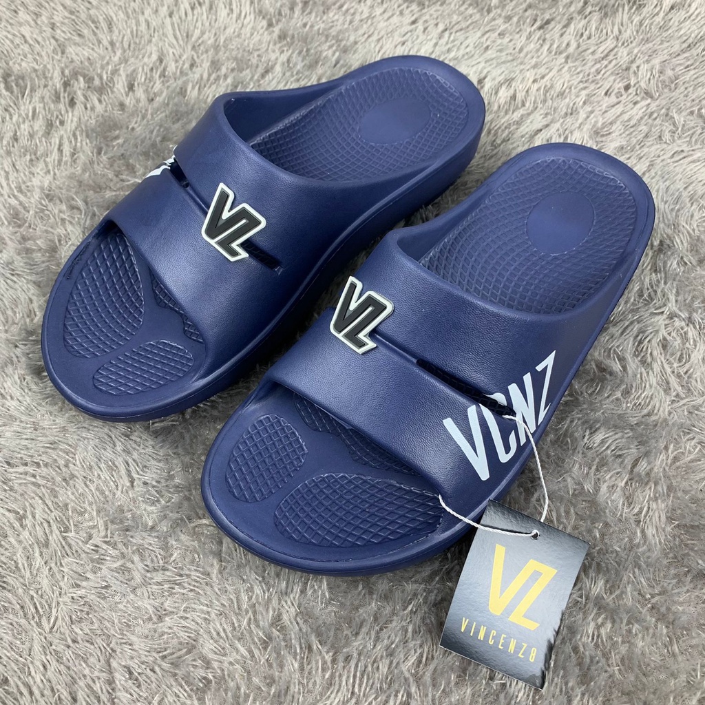 PROMO..!!!Sandal Slop Pria Sandal Slide Pria Extralight Phylon Anti Slip Sandal VINCENZ8 Slip On Terbaru Sandal Slop[ Pria Terbaru Sandal Slop Cowok