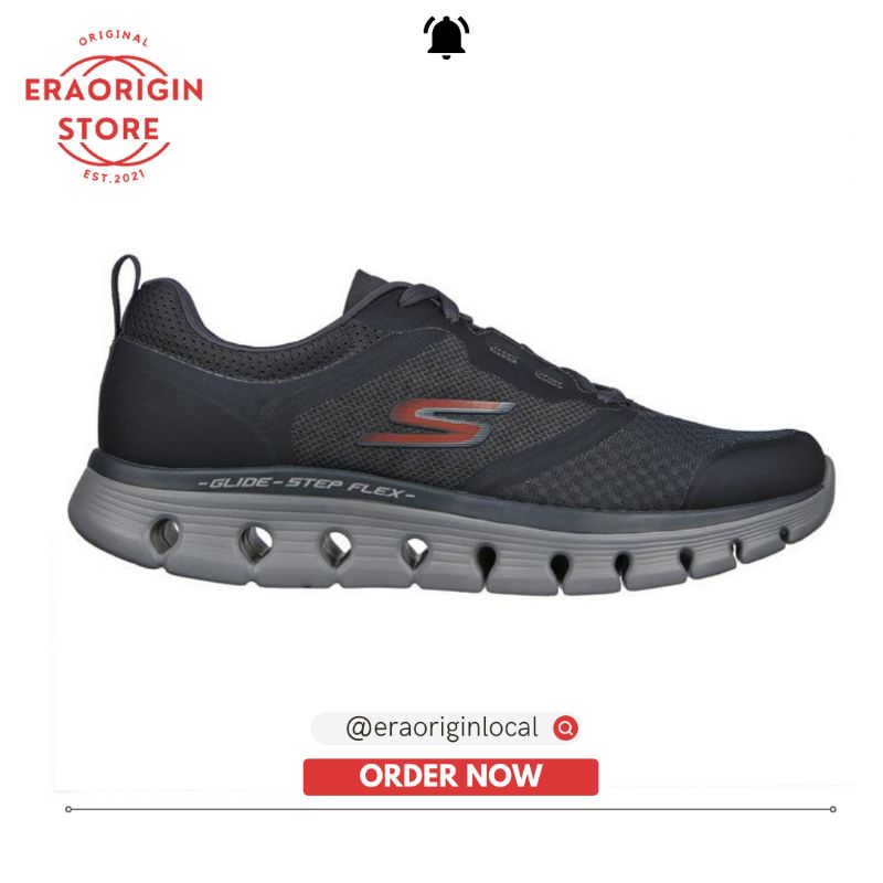 Sepatu Pria Skechers Go Walk Step Flex Charchoal Original