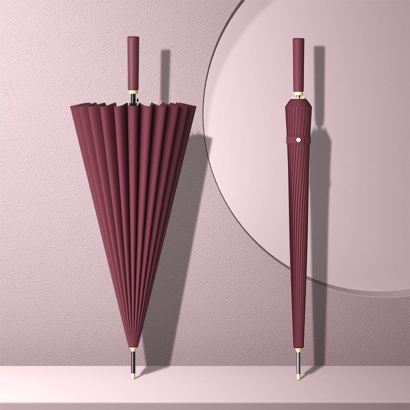 Payung Deluxe 24iga Payung Bar Otomatis Anti Badai Besar Anti Lurus Payung Matahari Hujan Payung Fibrella Dual purpose