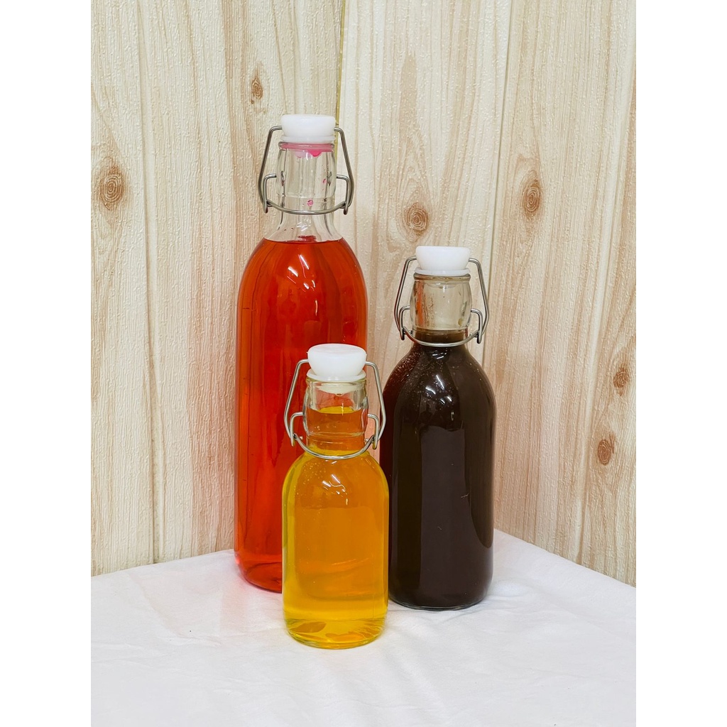 Botol Kaca Koken 500ml Kedap Udara / Botol Susu Sirup Minyak 500ml