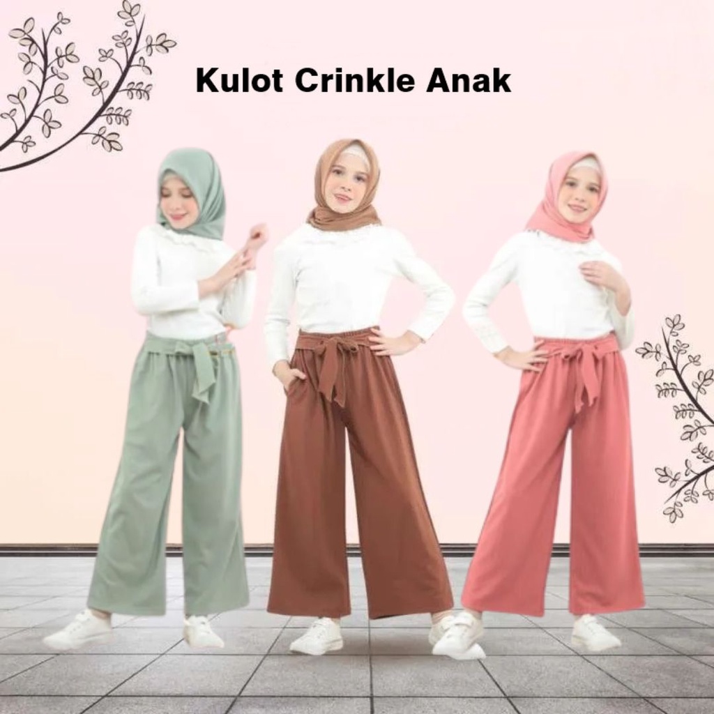 Kulot Crinkle Airflow Anak 6-9 Tahun