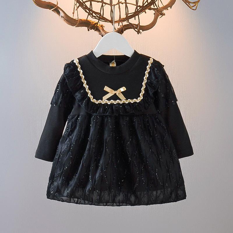 Dress Anak Perempuan Usia 1 2 3 4 5 Tahun Branded Casual Set Dres Balita Wanita Model Korea Terbaru