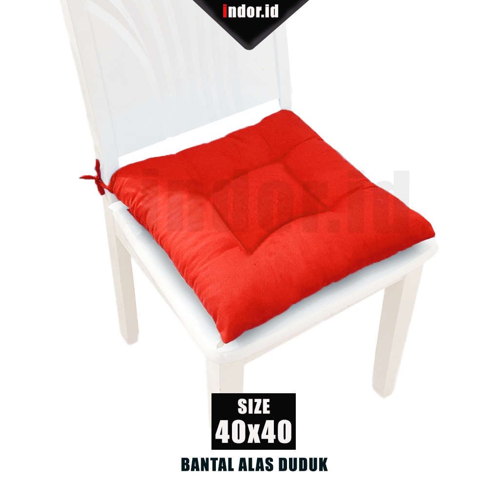 indor.id Bantal ALAS DUDUK KURSI size 40x40 - Bantal Duduk Empuk - Bantal Lesehan Murah - Bantal Duduk Serbaguna