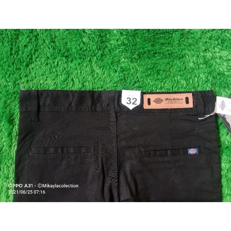 Celana Chino Panjang Pria Hitam Dickies Full Acc