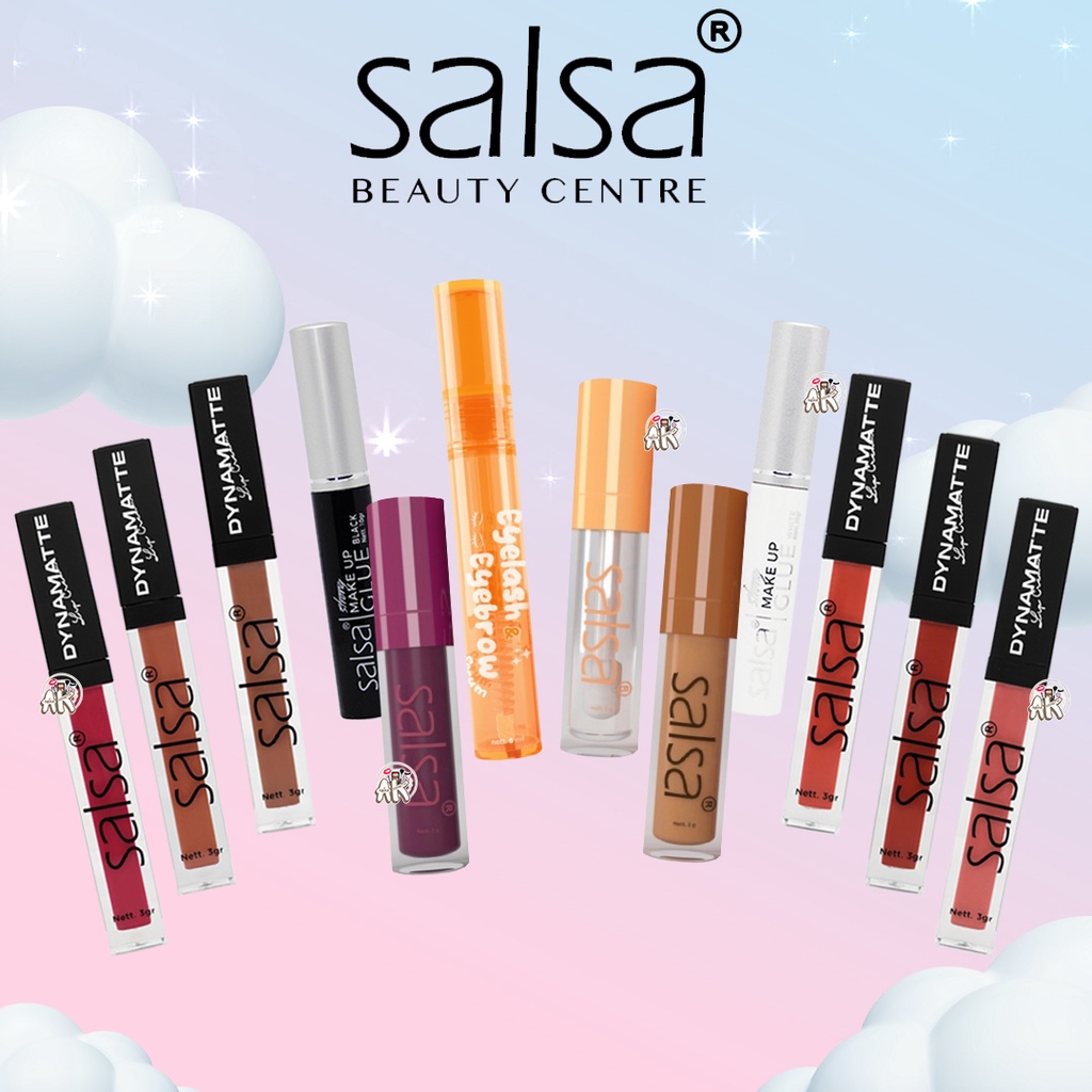 SALSA DYNAMATTE LIP CREAM READY 1-9 SHADE / SALSA LEM BULU MATA / LIP SERUM TINTED / SERUM EYELASH &amp; EYEBROW