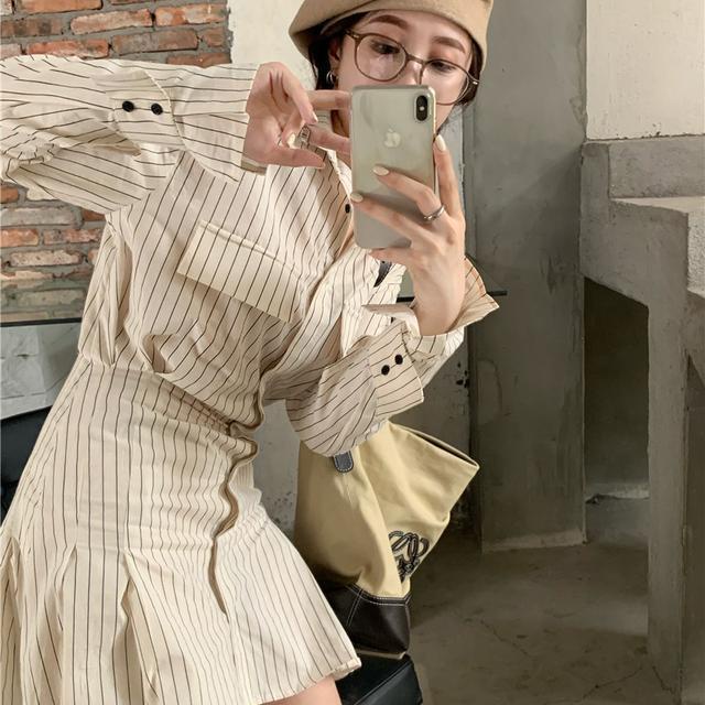 Suhao V-Leher Rajutan Rompi Wanita One-Piece Suit dengan Tali Longgar Panjang Rompi dengan Rompi Musim Semi dan musim Gugur Atasan Tanpa Lengan