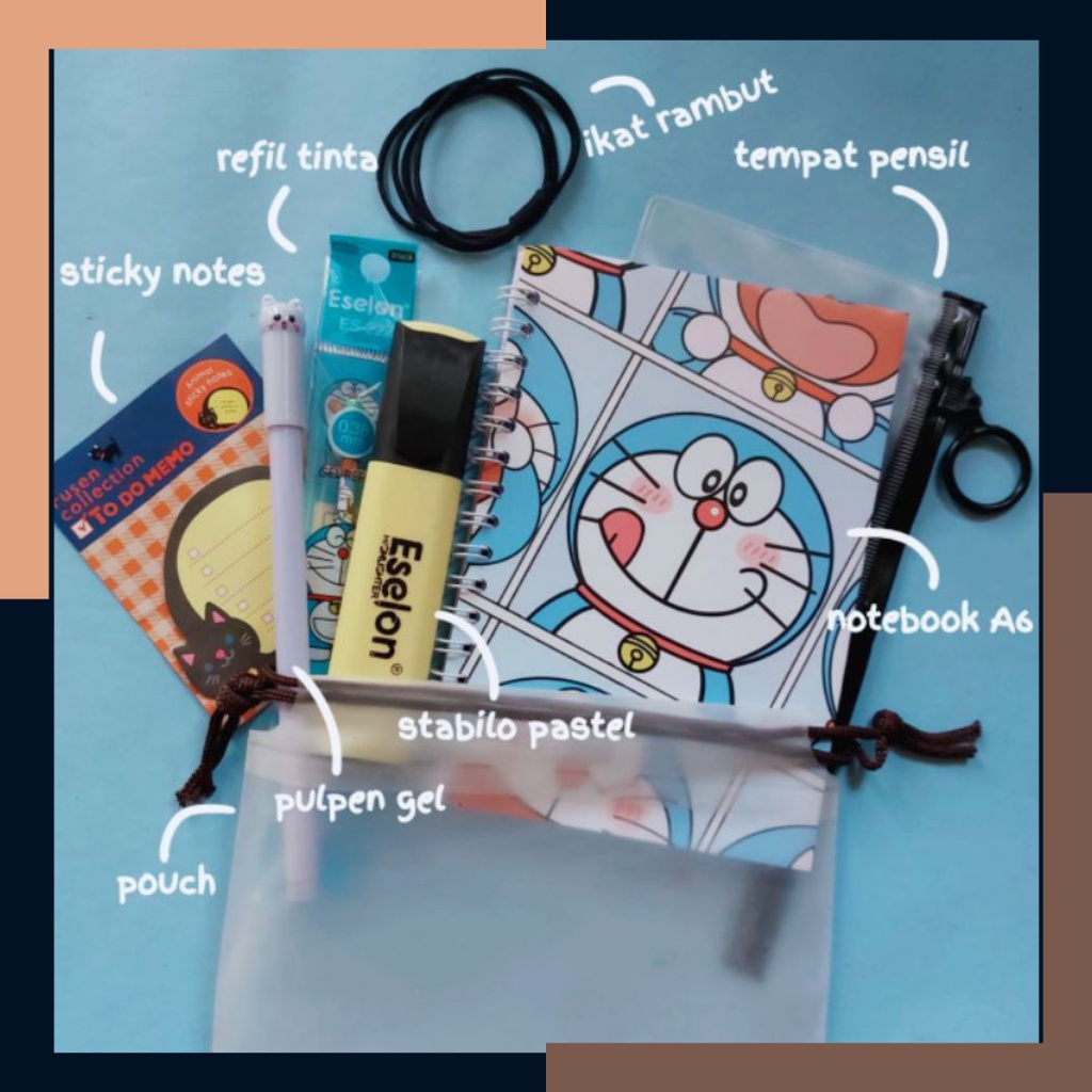 

BISA COD SET ALAT TULIS SEKOLAH ANAK REMAJA SD TK SMP POUCH PERALATAN TULIS KARAKTER DORAEMON FANCY STATIONERY SET FANCY AESTHETIC ISI 8 X1F7