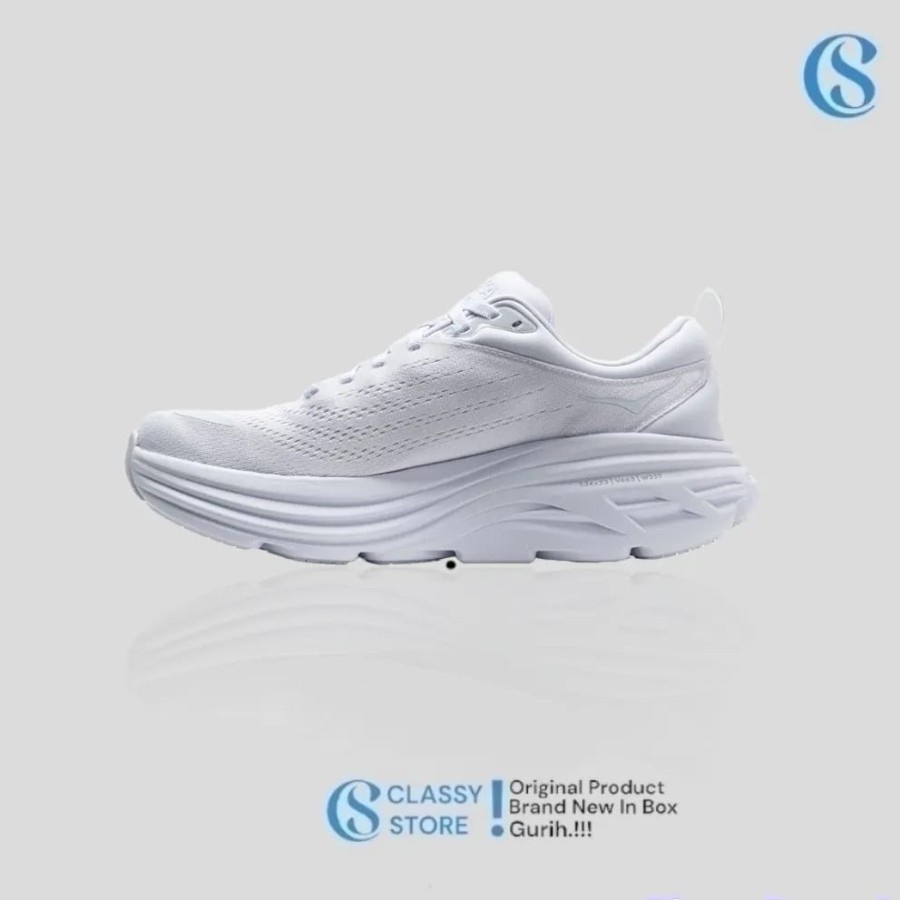 Jual SEPATU LARI HOKA Bondi 8 Womens WHITE Shopee Indonesia