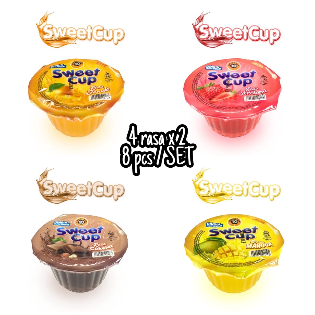 [COD] Sweet Ten Ice / Ice Cup / Es Berperisa Buah-Buahan 80ml x 8 pcs