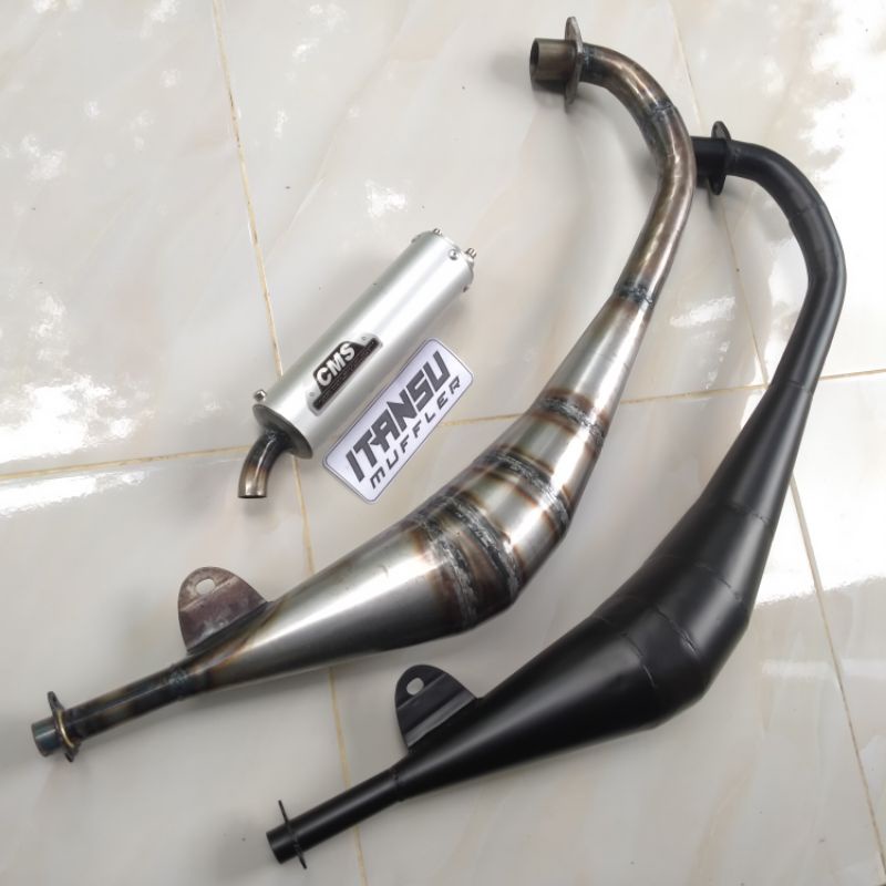 Knalpot Cms Satria 2 Tak Satria Hiu Satria Lumba Suara Kemrincing