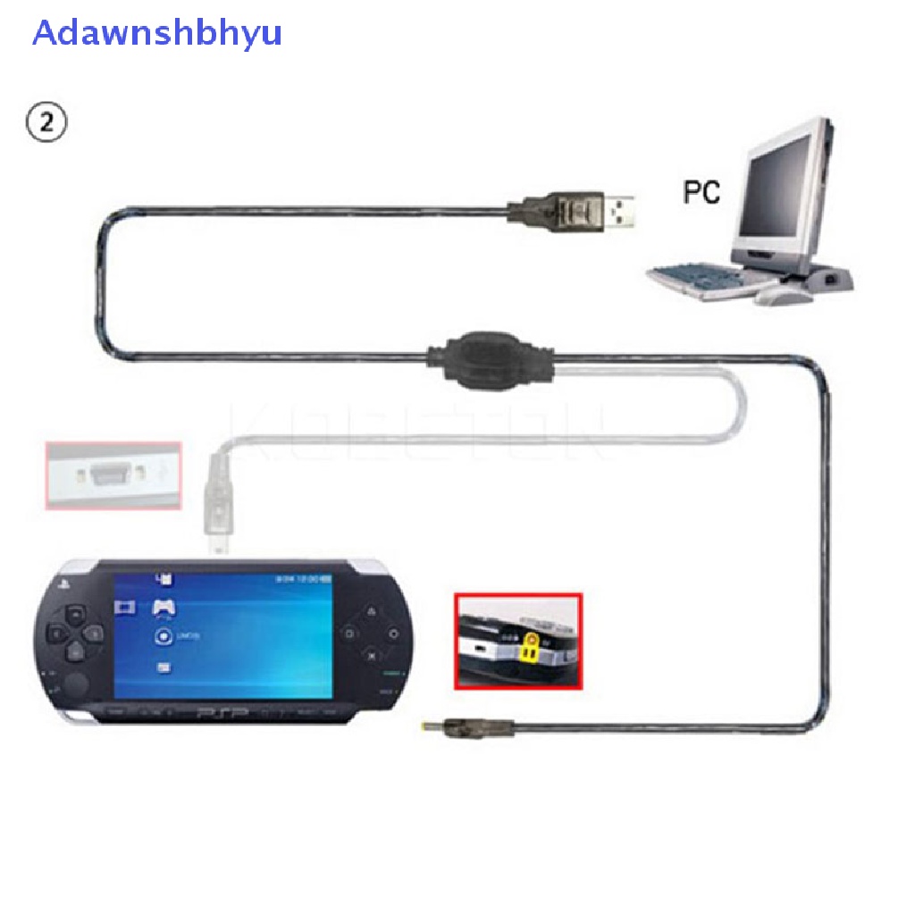 Adhyu Kabel Data USB 2-In-1 Charger Charging Cord Untuk PSP 20003000aksesoris Gaming ID