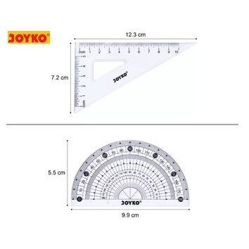 Ruler Penggaris Joyko RL-PS2 1 Set 4 Pcs