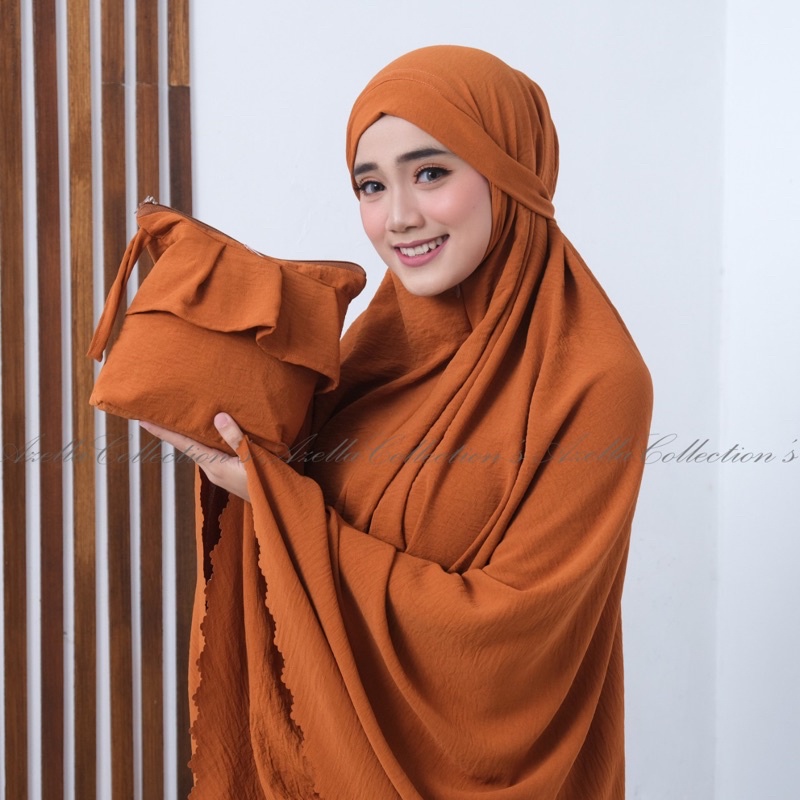 Mukena 3in1 crinkle airflow + sajadah