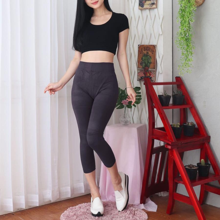 Baru Legging 7per8 Polos Pendek Import | Legging 7/8 Polos | Legging 7/8 Jumbo | Fashion Wanita