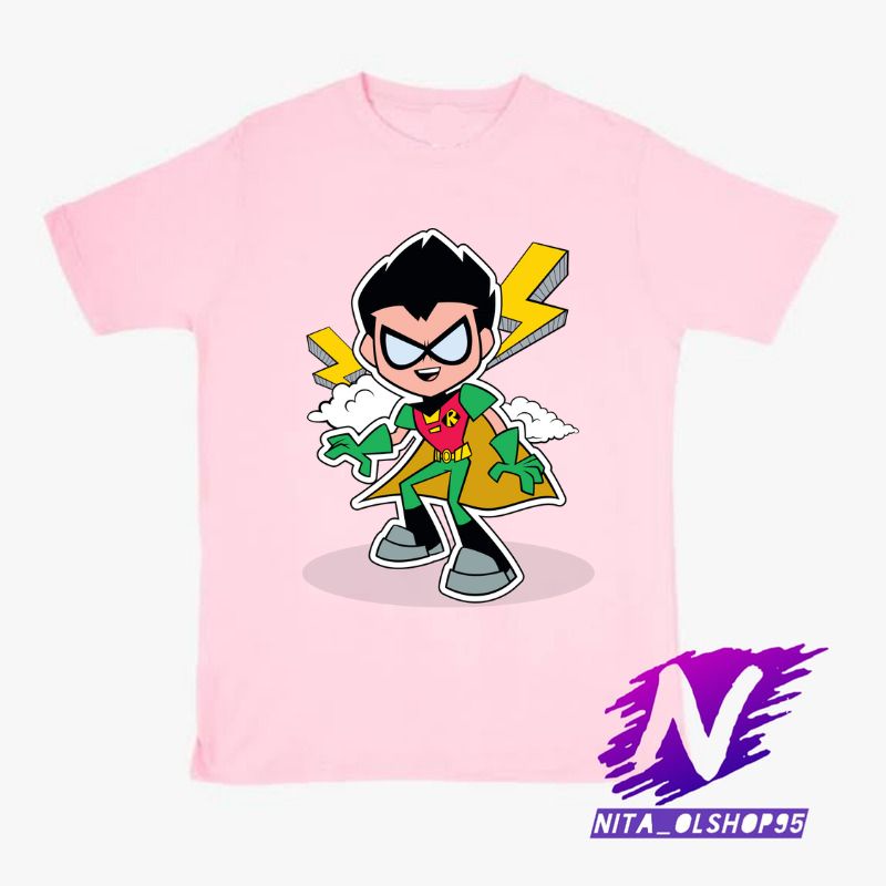 baju anak kaos anak robin teen titans go