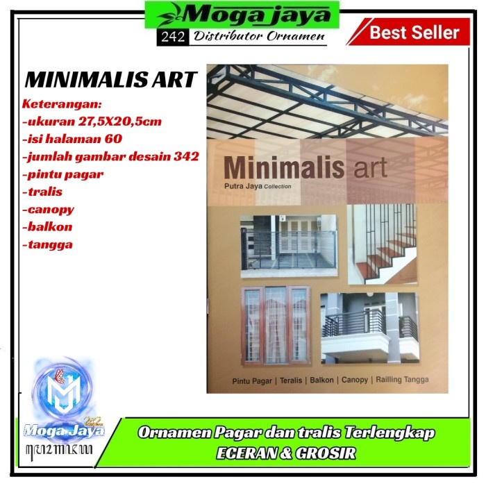 Baru Buku Katalog Gerbang Pagar Tralis Canopy Balkon Buku Besar Minimalis