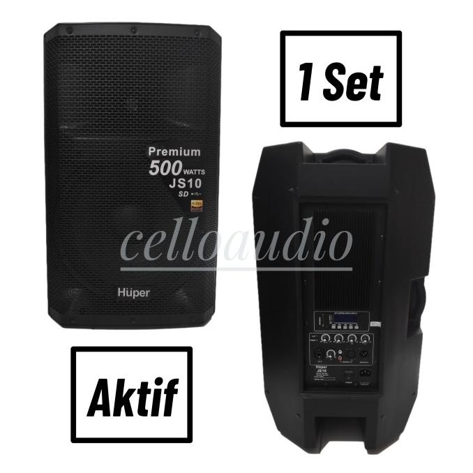 Speaker Aktif 15 Inch Huper Js10 Active Speaker Huper Js 10 (1 Set)