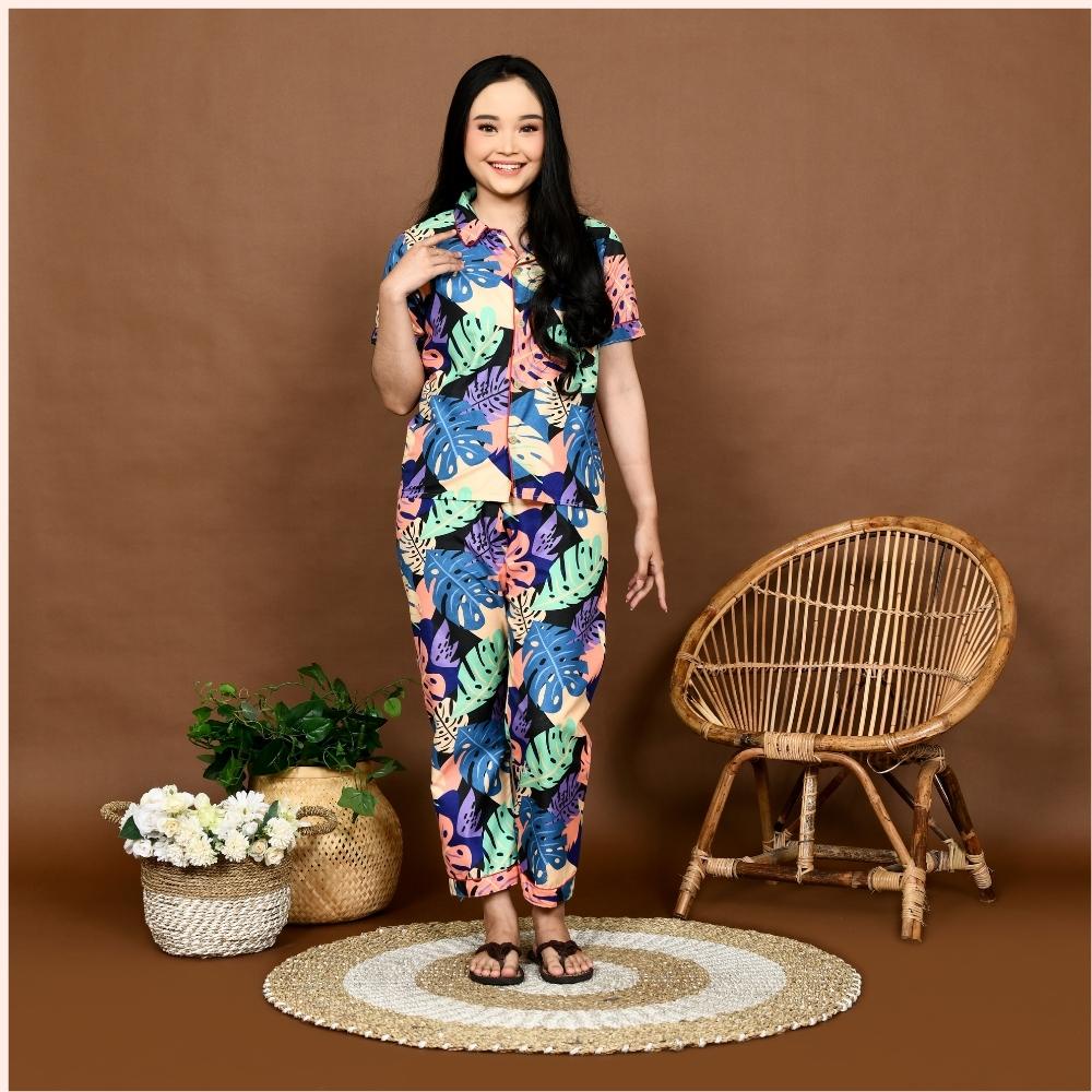 Cleopatra Piyama Wanita CP ( M, L, XXL ) Bahan Microtex / Motif Karakter / Setelan Baju Tidur Celana Panjang  - Part 1