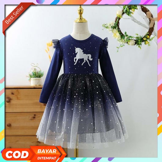 Dres Anak  Terbaru 2022 Baju Balita Natalan Merry Christmas Dress Pesta Cewek Umur 12345678910 Thn G