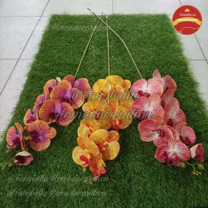 Bunga Anggrek Latex/Semi Latex/Anggrek Premium/Import/Bunga Plastik