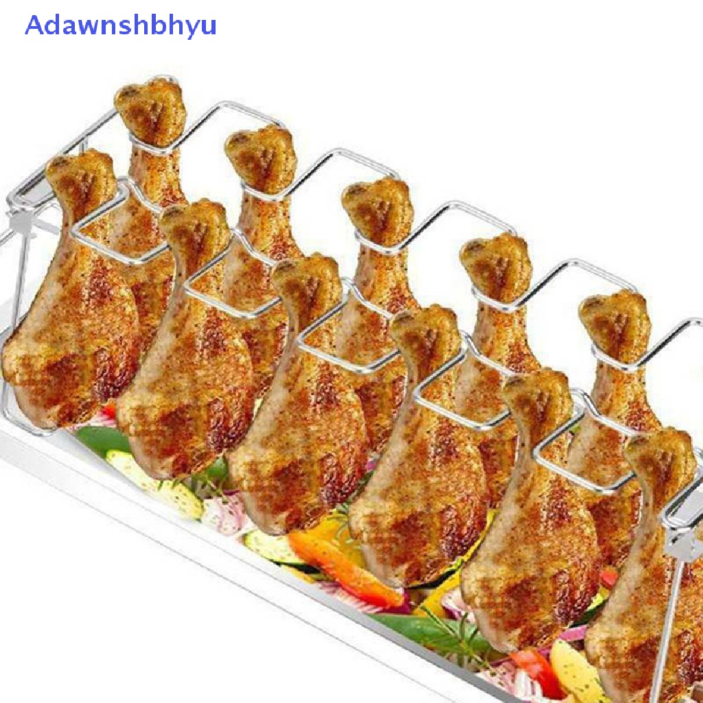 Adhyu Rak Holder Ayam Grill Stand Roasg Untuk BBQ Non Stick Stainless Steel ID
