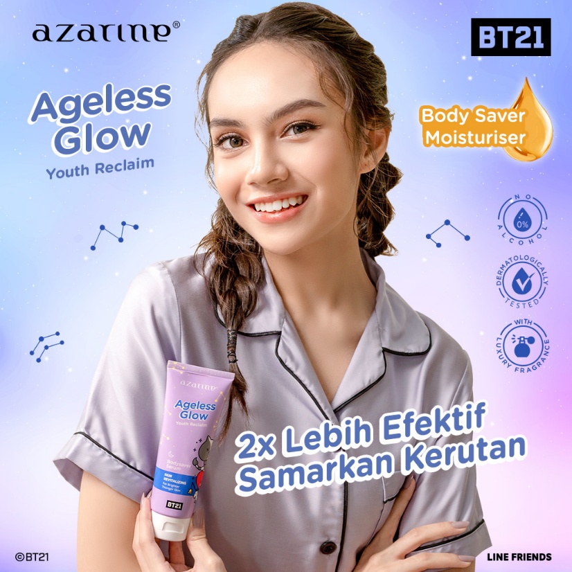 AZARINE AGELESS GLOW BODY SERUM BT21 100ML