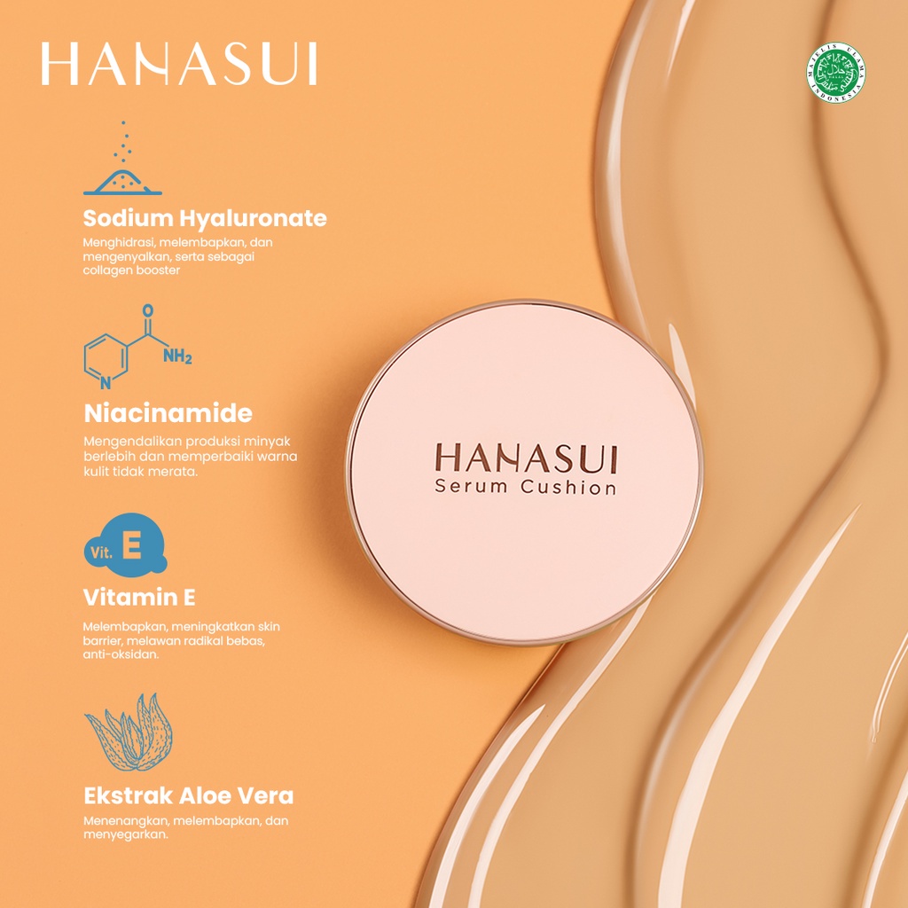 ❤️ Cloudy ❤️ HANASUI Serum Cushion Full Coverage - 01 | 02 | 03 | 04 - 15gr