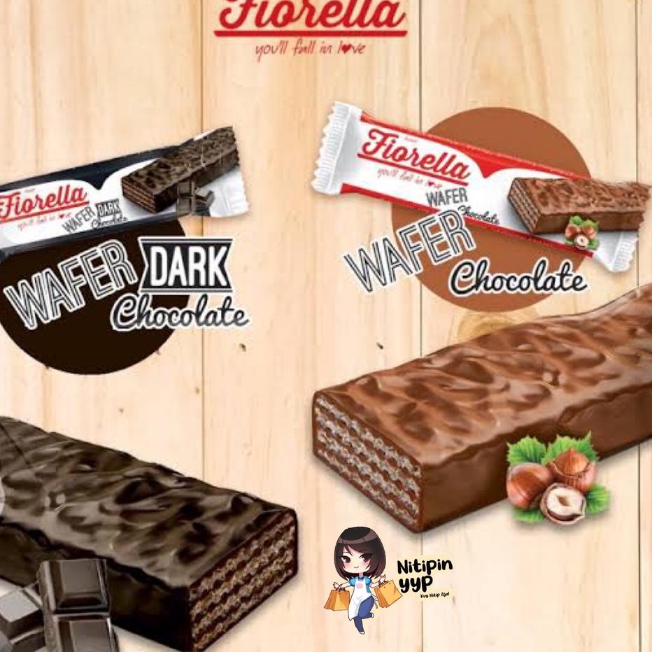Coklat FIORELLA Wafer Import Turkey - Fiorella Coated Chocolate & Dark Chocolate Wafer - Wafer Biscu