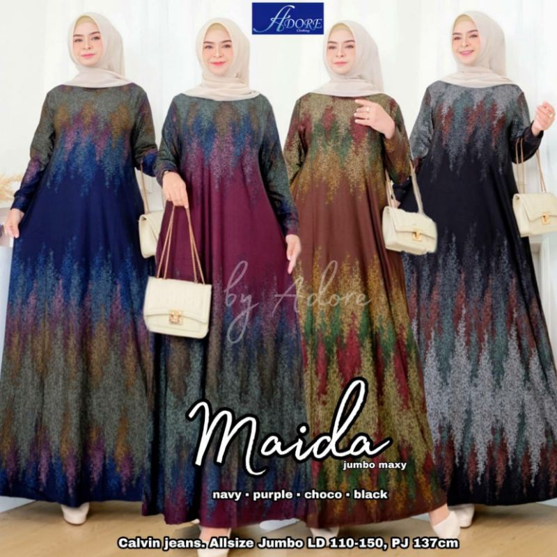 Gamis Dress Calvin jeans Jumbo big size xxl