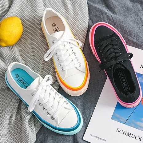 Sepatu Sneakers Wanita Tali Fashion Korea Shoes Casual Trendy Sepatu Sekolah Cewek Kanvas Free Box Satu7an SPT-47