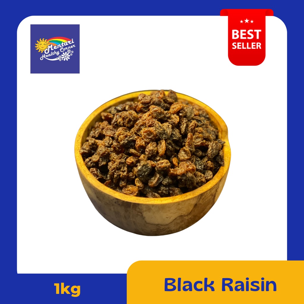 Premium Seedless Black Raisin 1kg