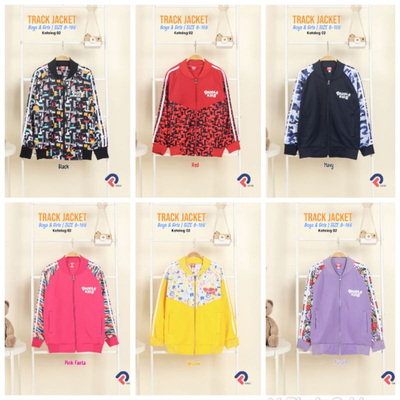 Jacket Unisex Anak Paddlekids Track Jaket Lotto Anak Laki Laki dan Perempuan