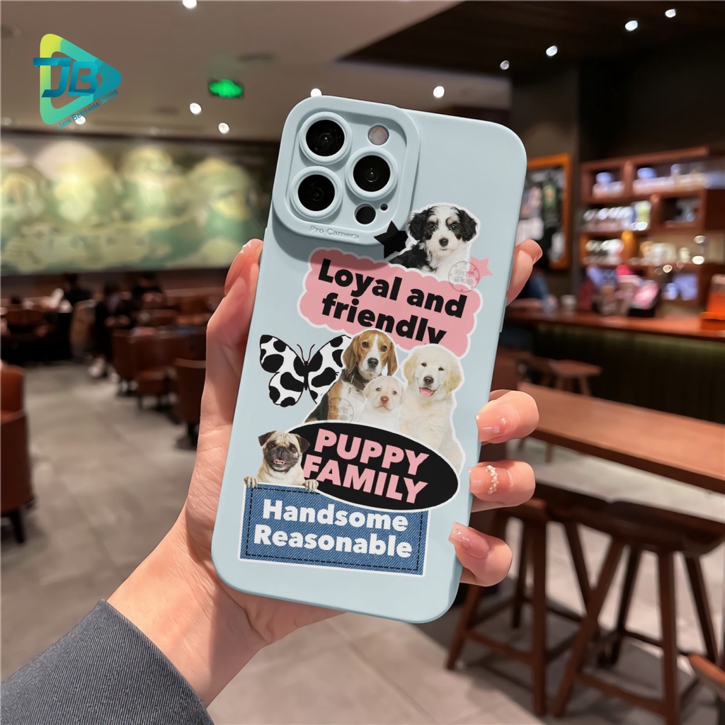 CUSTOM CASE SOFTCASE SILIKON PROCAMERA PUPPY FAMILY CUSTOM OPPO REALME VIVO XIAOMI SAMSUNG INFINIX IPHONE FOR ALL TYPE JB6283