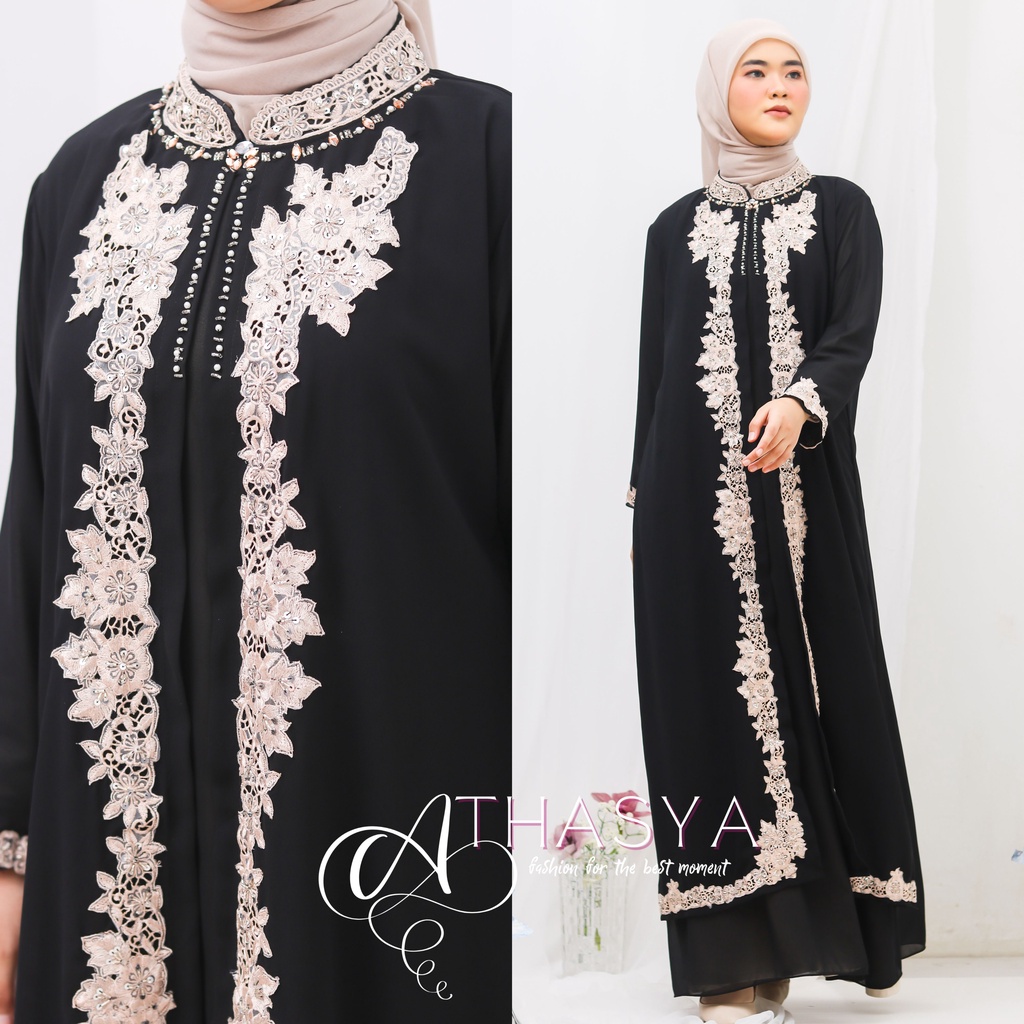 Kaftan wanita terbaru isyana Ceruty Jumbo Sahara